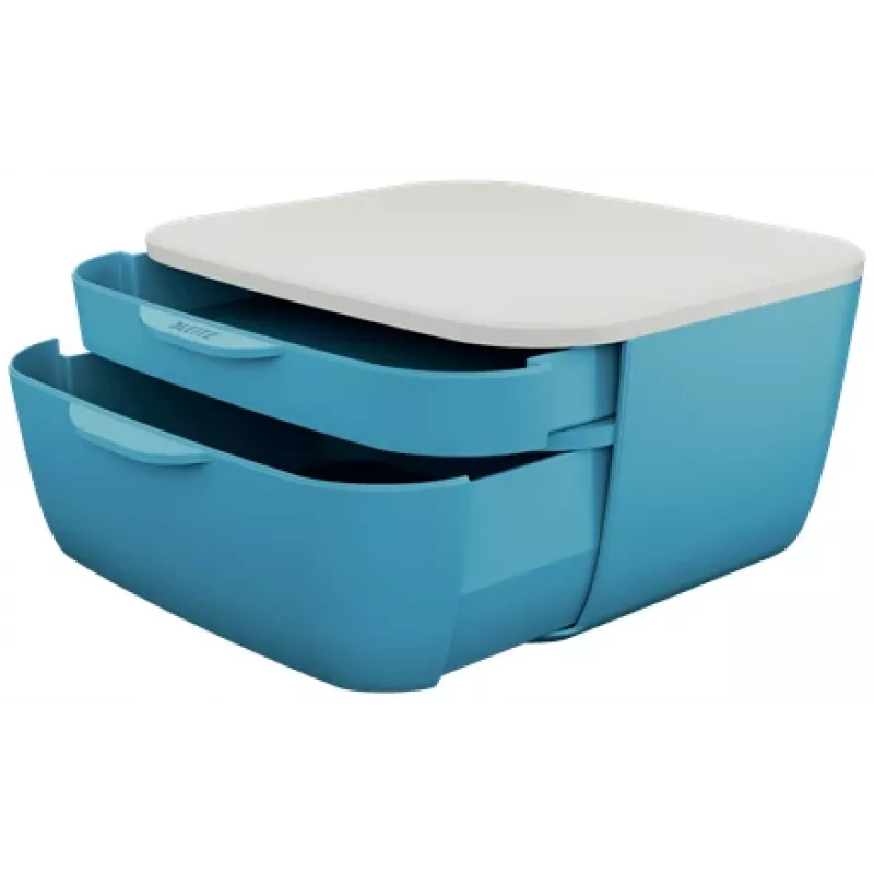 Leitz Cosy Drawer Cabinet, 2 drawer(s), Polystyrene (PS), Blue, White, 1 pc(s), 251 mm, 143 mm