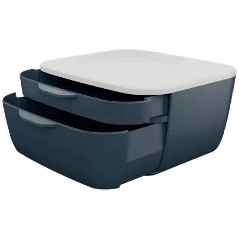 Leitz Cosy Drawer Cabinet, 2 drawer(s), Polystyrene (PS), Black, White, 1 pc(s), 251 mm, 143 mm