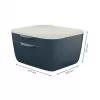 Leitz Cosy Drawer Cabinet, 2 drawer(s), Polystyrene (PS), Black, White, 1 pc(s), 251 mm, 143 mm