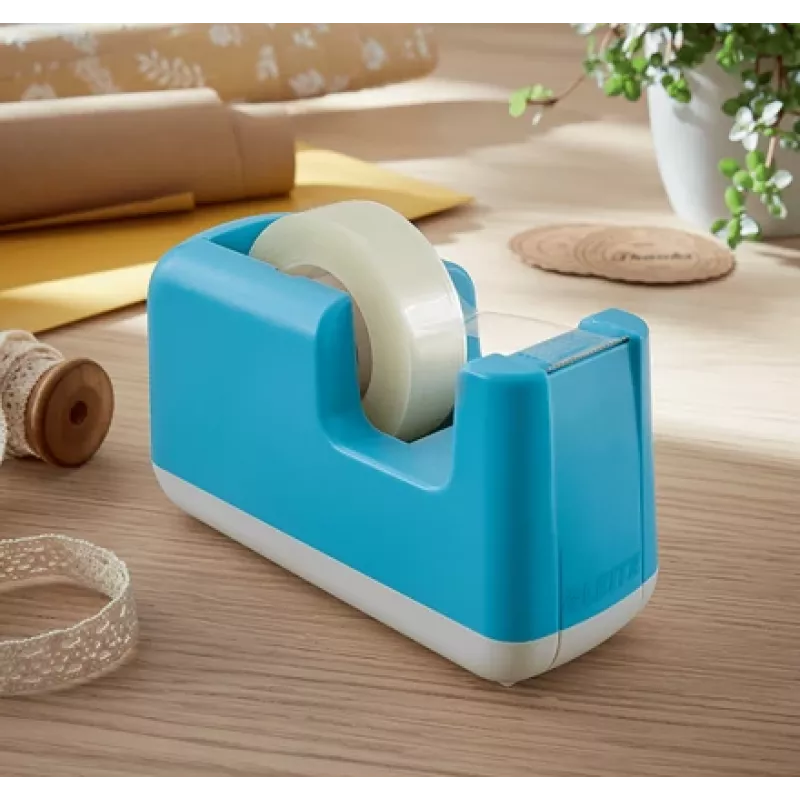 Leitz Cosy Tape Dispenser, 1.9 cm, 33 m, Acrylonitrile butadiene styrene (ABS), Blue, 75 mm, 56 mm