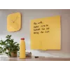 Leitz Cosy Silent Glass Wall Clock, Square, Yellow, 300 mm, 300 mm, 40 mm, 1.6 kg
