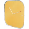 Leitz Cosy Silent Glass Wall Clock, Square, Yellow, 300 mm, 300 mm, 40 mm, 1.6 kg