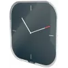Leitz Cosy Silent Glass Wall Clock, Square, Black, 300 mm, 300 mm, 40 mm, 1.6 kg