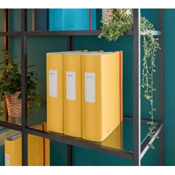Leitz 180° Active Cosy Lever Arch File 80mm, A4, Polyfoam, Yellow, 500 sheets, 80 g/m², 8.2 cm