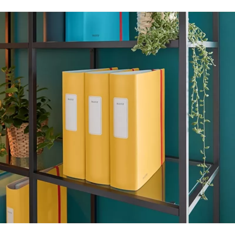 Leitz 180° Active Cosy Lever Arch File 80mm, A4, Polyfoam, Yellow, 500 sheets, 80 g/m², 8.2 cm