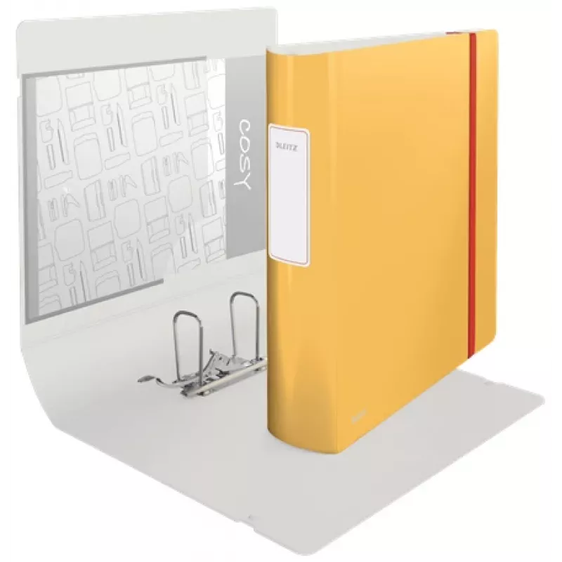 Leitz 180° Active Cosy Lever Arch File 80mm, A4, Polyfoam, Yellow, 500 sheets, 80 g/m², 8.2 cm