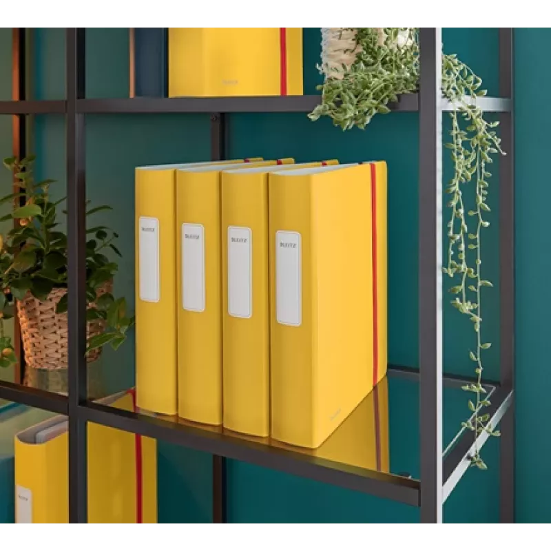 Leitz 180° Active Cosy Lever Arch File 60mm, A4, Polyfoam, Yellow, 350 sheets, 80 g/m², 6.5 cm