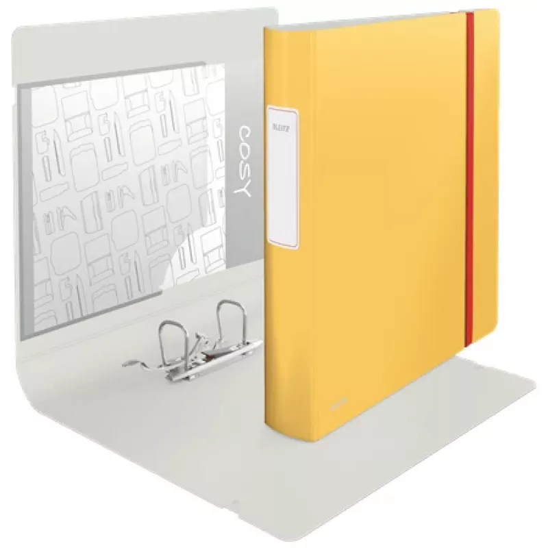 Leitz 180° Active Cosy Lever Arch File 60mm, A4, Polyfoam, Yellow, 350 sheets, 80 g/m², 6.5 cm