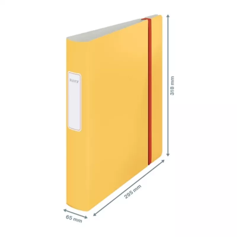 Leitz 180° Active Cosy Lever Arch File 60mm, A4, Polyfoam, Yellow, 350 sheets, 80 g/m², 6.5 cm