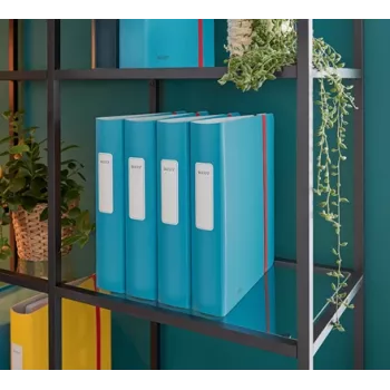 Leitz 180° Active Cosy Lever Arch File 60mm, A4, Polyfoam, Blue, 350 sheets, 80 g/m², 6.5 cm