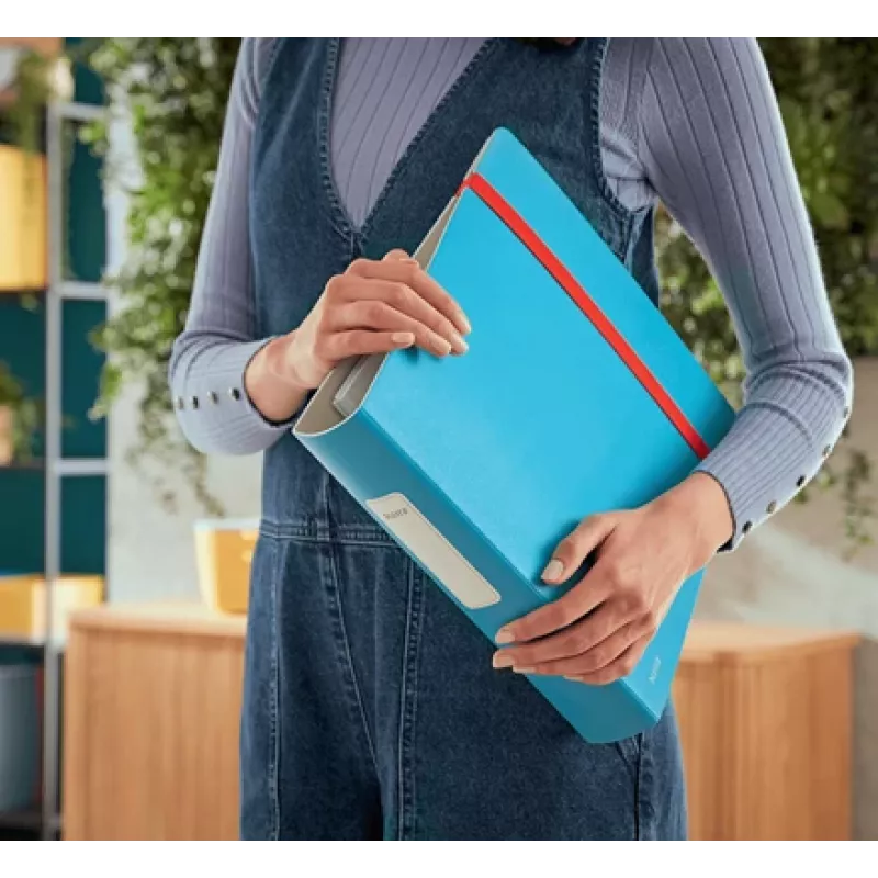 Leitz 180° Active Cosy Lever Arch File 60mm, A4, Polyfoam, Blue, 350 sheets, 80 g/m², 6.5 cm