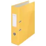 Leitz 180° Cosy Lever Arch File Soft Touch 80mm, A4, Carton, Yellow, Textured surface, 600 sheets, 80 g/m²