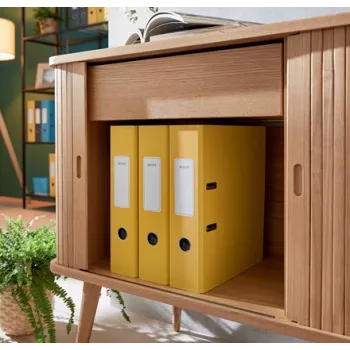 Leitz 180° Cosy Lever Arch File Soft Touch 80mm, A4, Carton, Yellow, Textured surface, 600 sheets, 80 g/m²