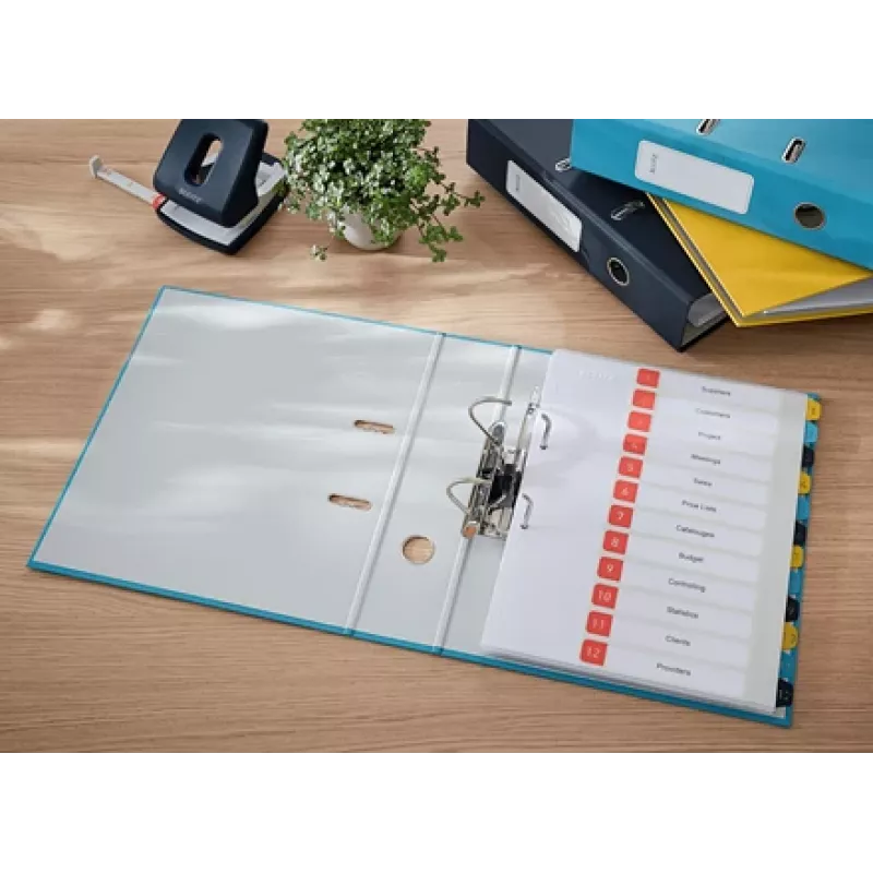 Leitz 180° Cosy Lever Arch File Soft Touch 80mm, A4, Carton, Blue, Textured surface, 600 sheets, 80 g/m²
