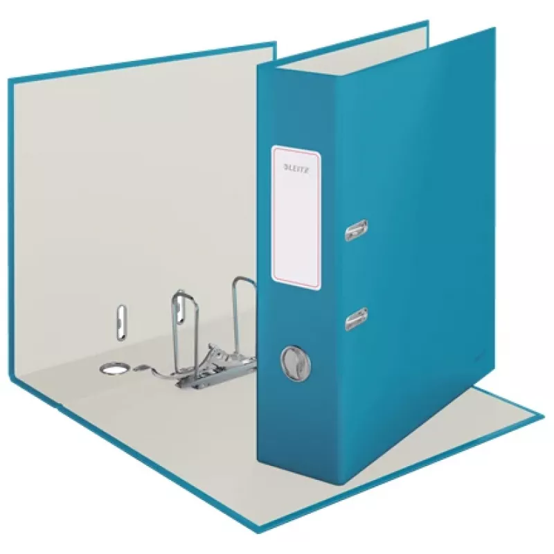 Leitz 180° Cosy Lever Arch File Soft Touch 80mm, A4, Carton, Blue, Textured surface, 600 sheets, 80 g/m²
