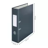 Leitz 180° Cosy Lever Arch File Soft Touch 80mm, A4, Carton, Black, Textured surface, 600 sheets, 80 g/m²