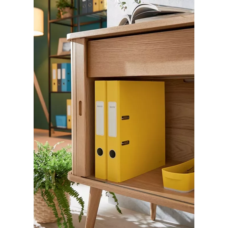 Leitz 180° Cosy Lever Arch File Soft Touch 50mm, A4, Carton, Yellow, Textured surface, 350 sheets, 80 g/m²