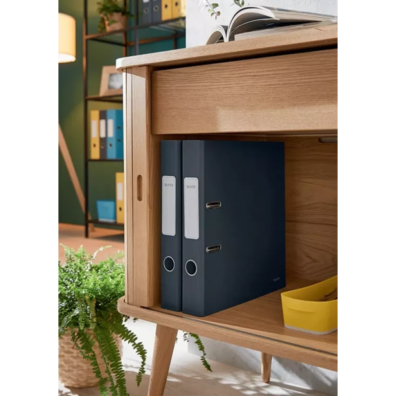 Leitz 180° Cosy Lever Arch File Soft Touch 50mm, A4, Carton, Black, Textured surface, 350 sheets, 80 g/m²
