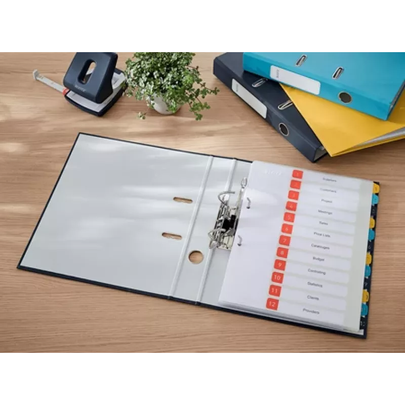 Leitz 180° Cosy Lever Arch File Soft Touch 50mm, A4, Carton, Black, Textured surface, 350 sheets, 80 g/m²
