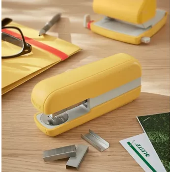 Leitz Cosy Stapler 30 sheets, 30 sheets, Yellow, Standard clinch, 24/6, Metal, Plastic, 80 g/m²