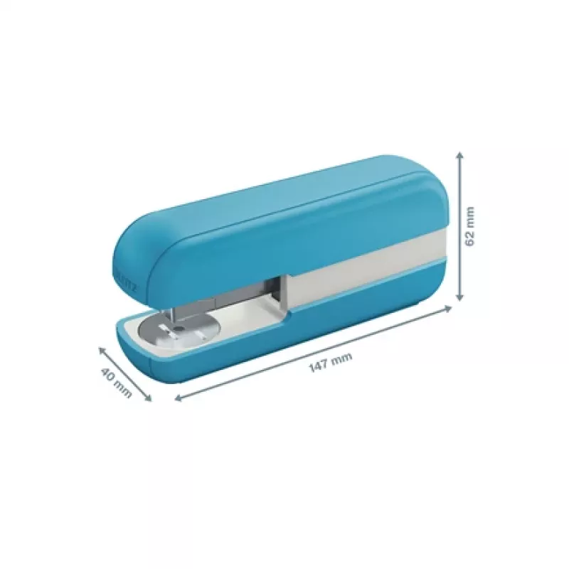 Leitz Cosy Stapler 30 sheets, 30 sheets, Blue, Standard clinch, 26/6, Metal, Plastic, 80 g/m²