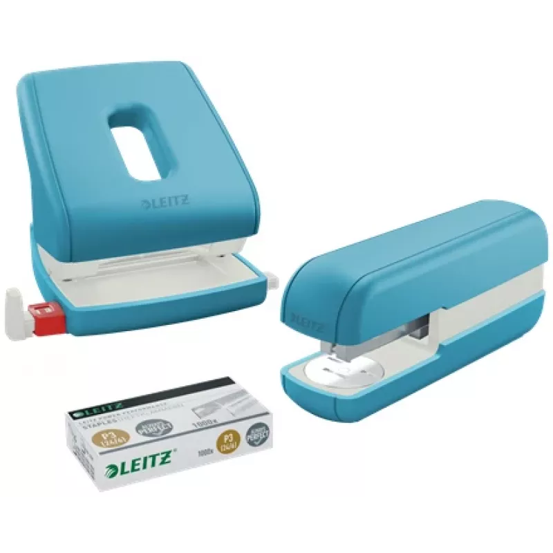 Leitz Cosy Hole Punch 2-hole 30 sheets, 30 sheets, Blue, Plastic, 8 cm, 5.5 mm, A4