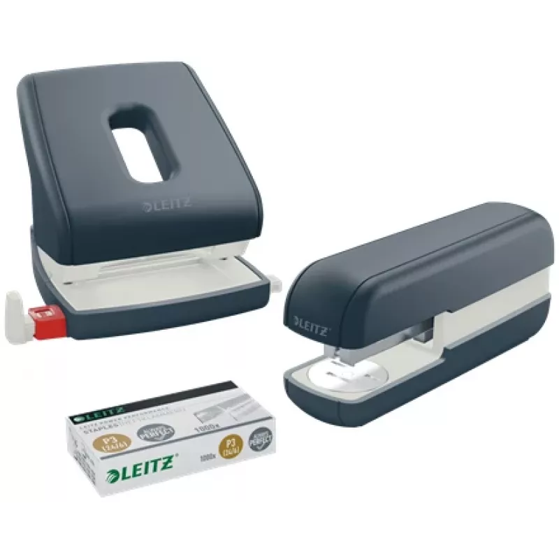 Leitz Cosy Hole Punch 2-hole 30 sheets, 30 sheets, Black, Plastic, 8 cm, 5.5 mm, A4, A5, A6, Folio, US-Quart, 8 x 8 x 8 cm