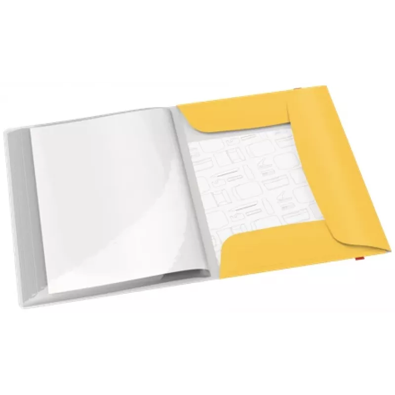 Leitz Cosy Mobile Display Book Plus, Yellow, Polypropylene (PP), 20 pockets, Portrait, A4, 231 mm