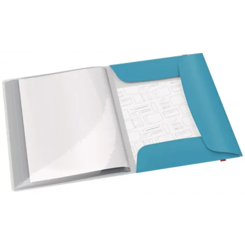 Leitz Cosy Mobile Display Book Plus, Blue, Polypropylene (PP), 20 pockets, Portrait, A4, 231 mm