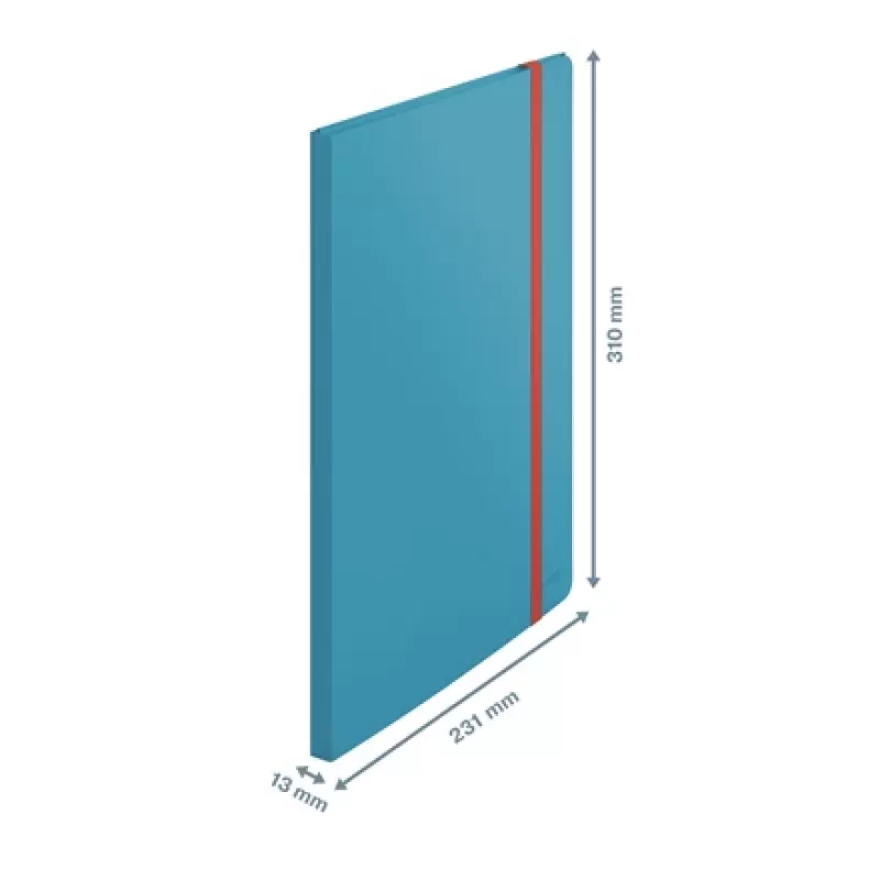Leitz Cosy Mobile Display Book Plus, Blue, Polypropylene (PP), 20 pockets, Portrait, A4, 231 mm