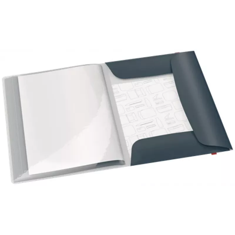Leitz Cosy Mobile Display Book Plus, Grey, Polypropylene (PP), 20 pockets, Portrait, A4, 231 mm