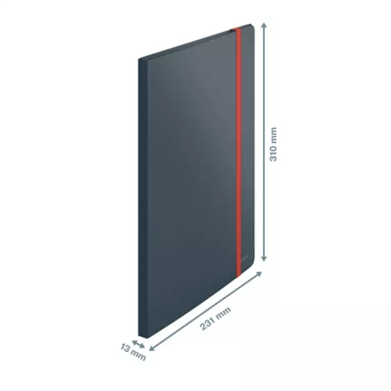 Leitz Cosy Mobile Display Book Plus, Grey, Polypropylene (PP), 20 pockets, Portrait, A4, 231 mm