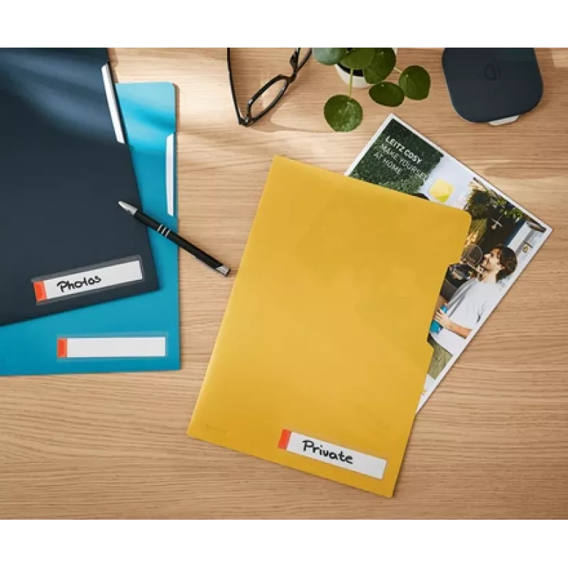 Leitz Cosy Privacy Folder, Conventional file folder, A4, Polypropylene (PP), Yellow, Matt, Portrait