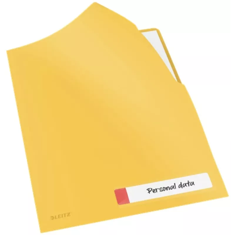Leitz Cosy Privacy Folder, Conventional file folder, A4, Polypropylene (PP), Yellow, Matt, Portrait