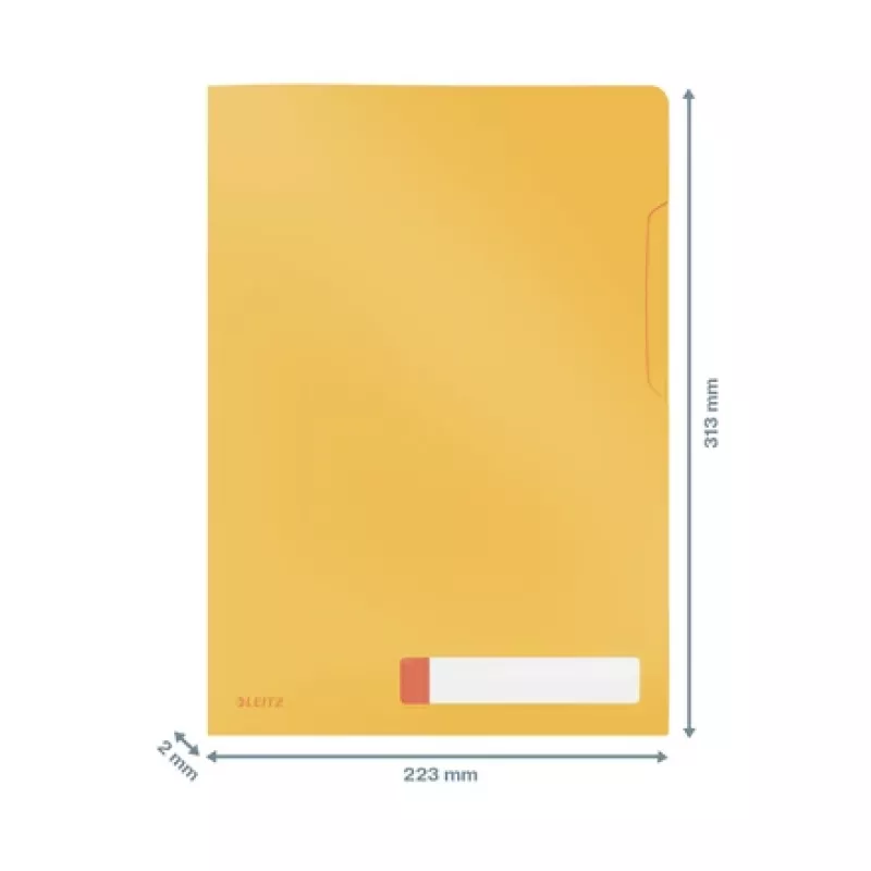 Leitz Cosy Privacy Folder, Conventional file folder, A4, Polypropylene (PP), Yellow, Matt, Portrait