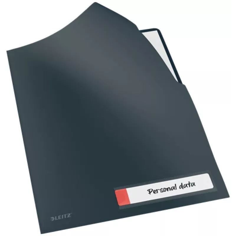 Leitz Cosy Privacy Folder, Conventional file folder, A4, Polypropylene (PP), Black, Matt, Portrait