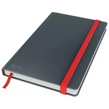 Leitz Cosy Notebook Soft Touch Ruled with Hardcover, Monochromatic, Black, A5, 80 sheets, Matt, 100 g/m²