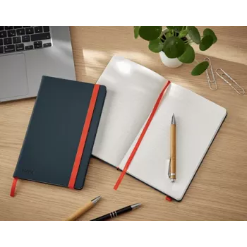 Leitz Cosy Notebook Soft Touch Ruled with Hardcover, Monochromatic, Black, A5, 80 sheets, Matt, 100 g/m²