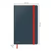 Leitz Cosy Notebook Soft Touch Ruled with Hardcover, Monochromatic, Black, A5, 80 sheets, Matt, 100 g/m²