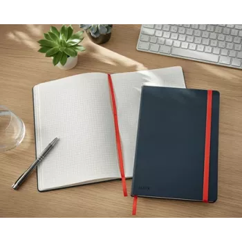 Leitz Cosy Notebook Soft Touch Squared with Hardcover, Monochromatic, Black, B5, 80 sheets, Matt, 100 g/m²