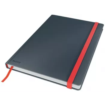 Leitz Cosy Notebook Soft Touch Ruled with Hardcover, Monochromatic, Black, B5, 80 sheets, Matt, 100 g/m²