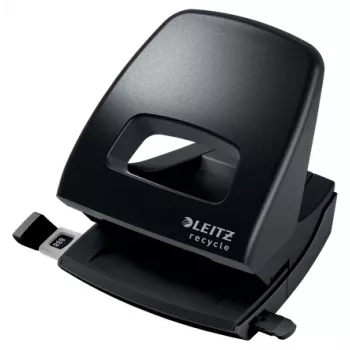 Leitz NeXXt Recycle Hole Punch, 30 sheets, Black, Plastic, 8 cm, 5.5 mm, A6