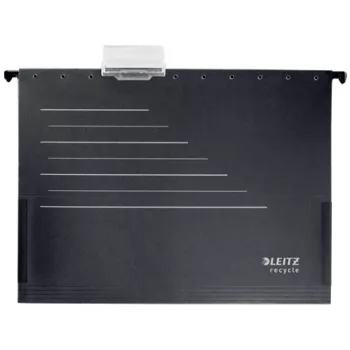 Leitz Alpha® Recycle Card Suspension Pocket, A4, Black, Cardboard, 80 g/m², 150 sheets, 348 mm