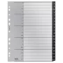 Leitz 12070000 tab index Alphabetic tab index Polypropylene (PP) Black, White