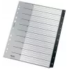 Leitz Recycle Index, PP, extra wide, Numeric tab index, Polypropylene (PP), Black, White, Portrait, A4 Maxi, 160 g/m²