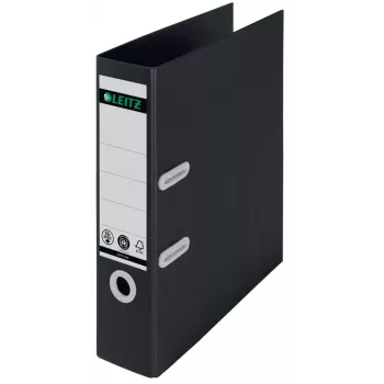 Leitz 180° Recycle Lever Arch File, A4, Carton, Black, 600 sheets, 80 g/m², 320 mm