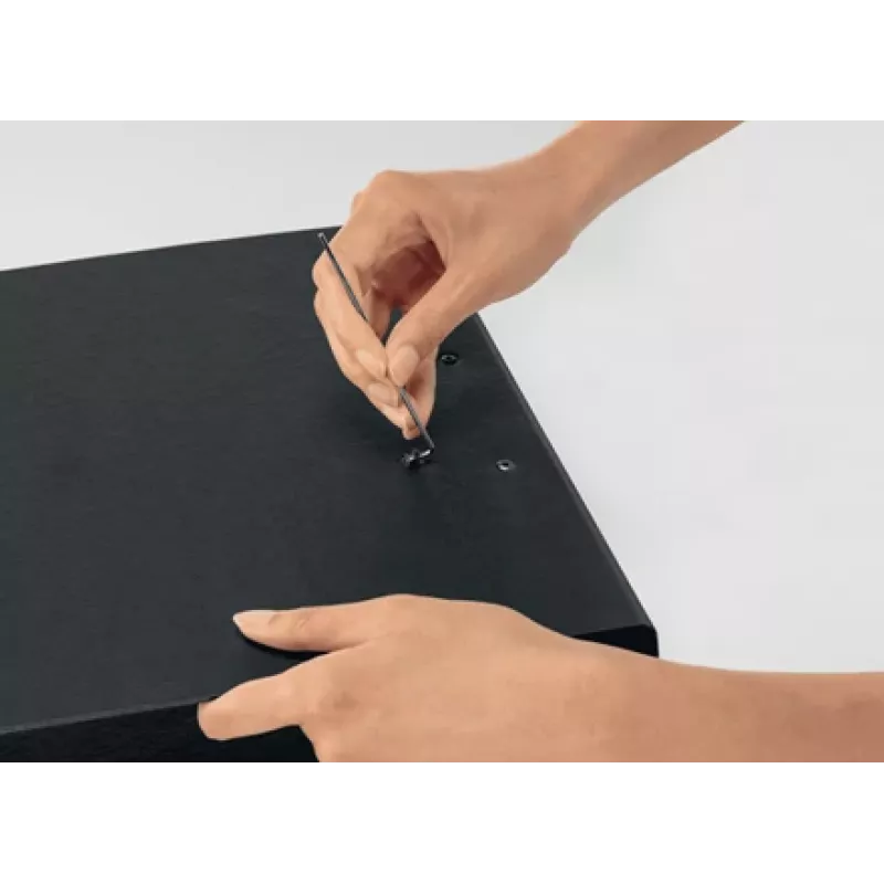 Leitz 180° Recycle Lever Arch File, A4, Carton, Black, 600 sheets, 80 g/m², 320 mm
