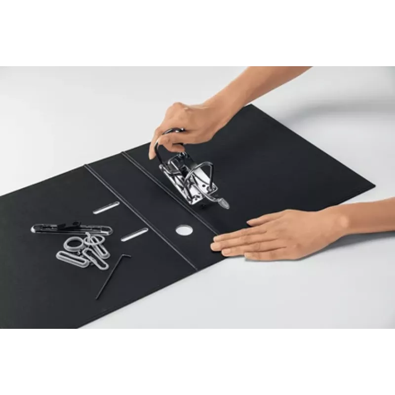 Leitz 180° Recycle Lever Arch File, A4, Carton, Black, 600 sheets, 80 g/m², 320 mm