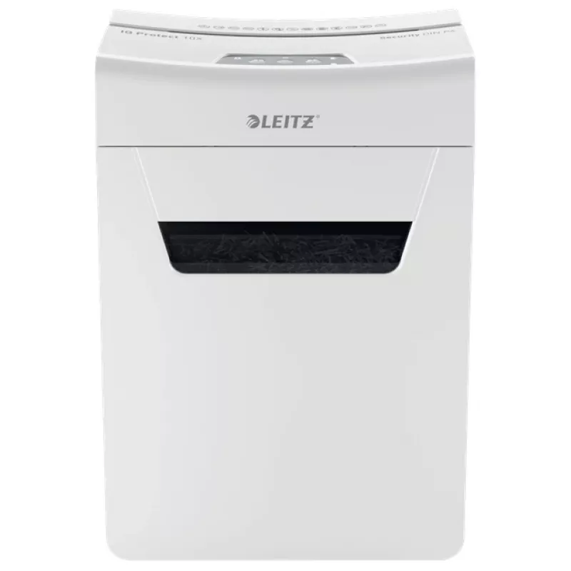 Leitz IQ Protect Premium Paper Shredder 10X P4, 4 x 40 mm, 18 L, 150 sheets, 55 dB, Touch, 10 sheets
