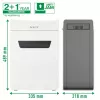 Leitz IQ Protect Premium Paper Shredder 10X P4, 4 x 40 mm, 18 L, 150 sheets, 55 dB, Touch, 10 sheets